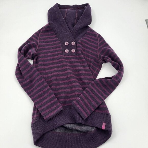 Mountain Hardwear Sevina Hooded Sweater Women's Size Small Purple Y2K - Picture 3 of 9